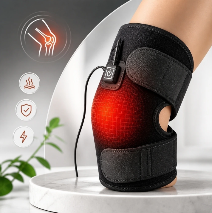 Rodillera Térmica USB — Calor y Compresión para Rodillas