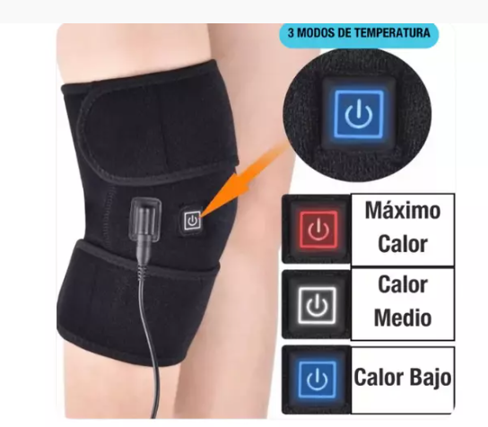 Rodillera Térmica USB — Calor y Compresión para Rodillas