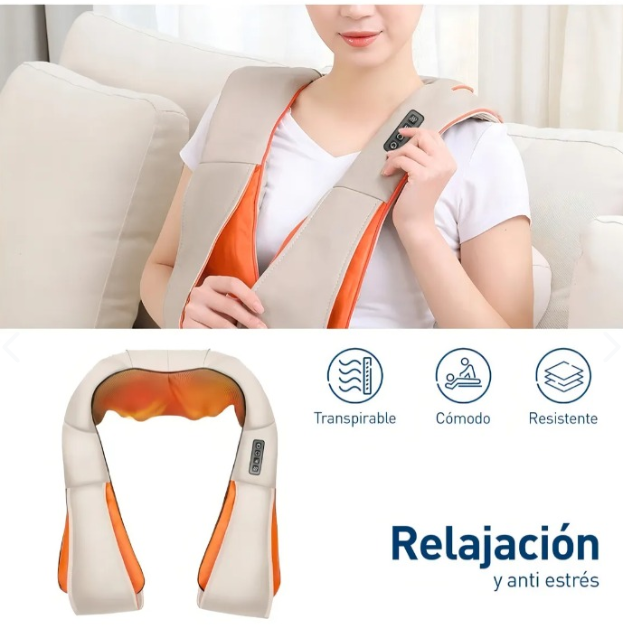 Masajeador Cuello, Hombros y Espalda con Calor