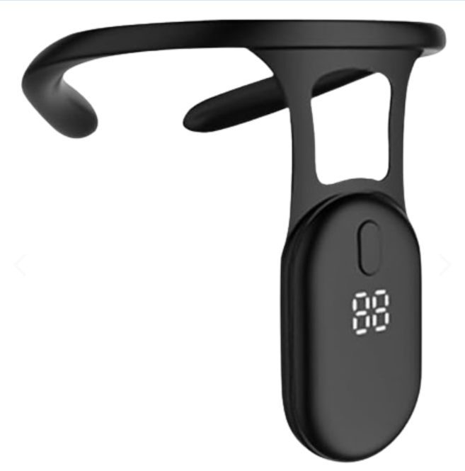 Corrector de Postura Eléctrico — Clip Cervical con Vibración